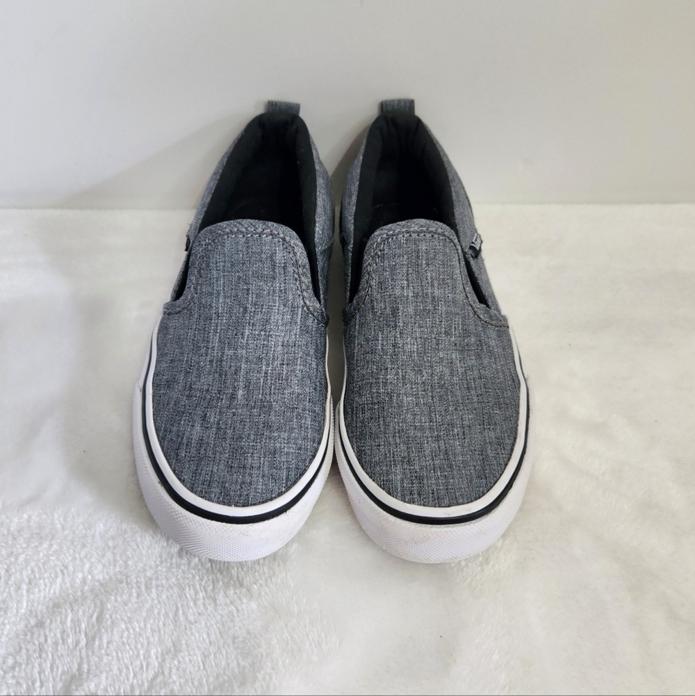 Vans Asher Heather Gray Classic Skate Canvas Slip On Sneaker Shoe Youth 12 - Picture 5 of 14